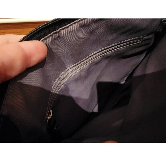 Black Coach Canvas Crossbody Purse with Adjustable Strap - Picture 10 of 10